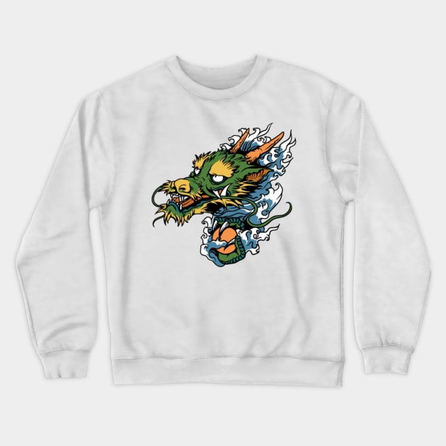 China Dragon Crewneck Sweatshirt by Palestine_ART